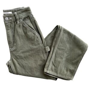 PACSUN Womens 22 Olive Green 90s Boyfriend Carpenter Pant High Rise Utility Loop